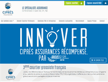 Tablet Screenshot of cipres.fr